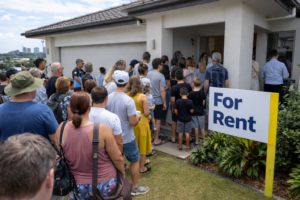 Crowded house to Rent inspection in QLD